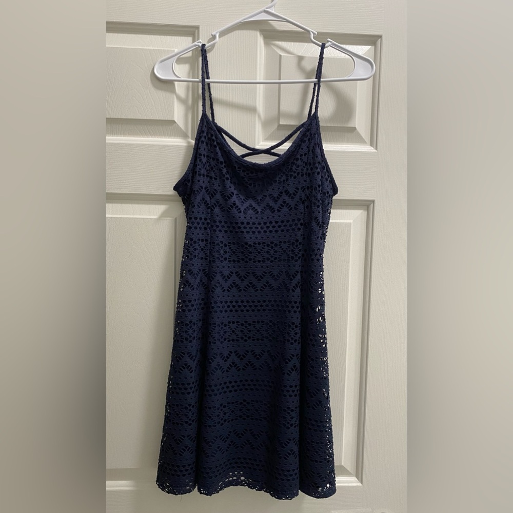 Rue21 medium, navy blue, lace, mini dress.